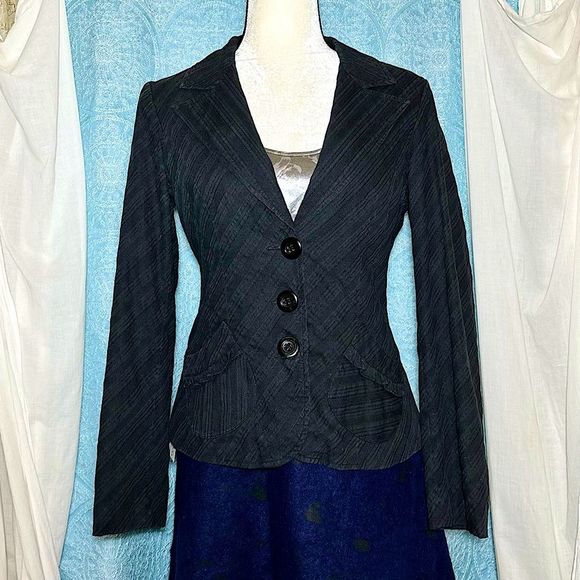 Vtg 90s Y2K Nanette Lepore Fitted Blazer Jacket for Anthropologie - Picture 2 of 8